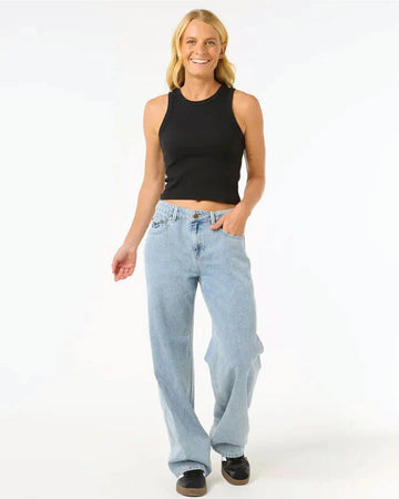 Rip Curl Aggie Relaxed Jeans - Vintage Blue